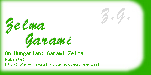 zelma garami business card